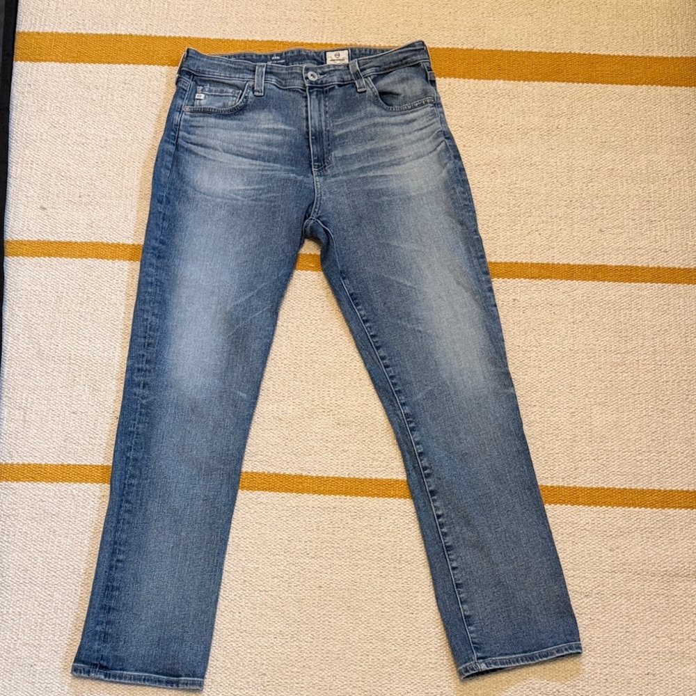 EUC AG Jeans Mari High-Rise Slim Straight Jeans 30R